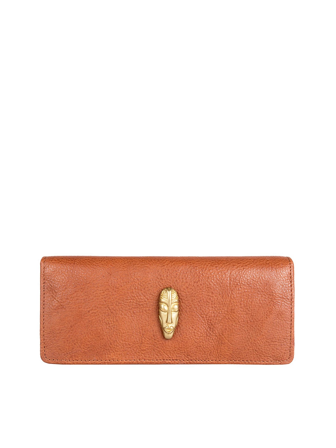 

Hidesign Women Tan Brown Solid Leather Two Fold Wallet