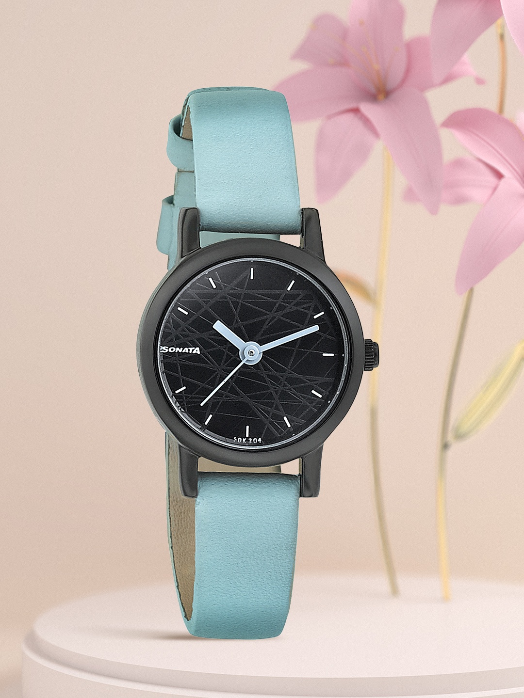 

Sonata Onyx Women Black Analogue watch 8976NL02