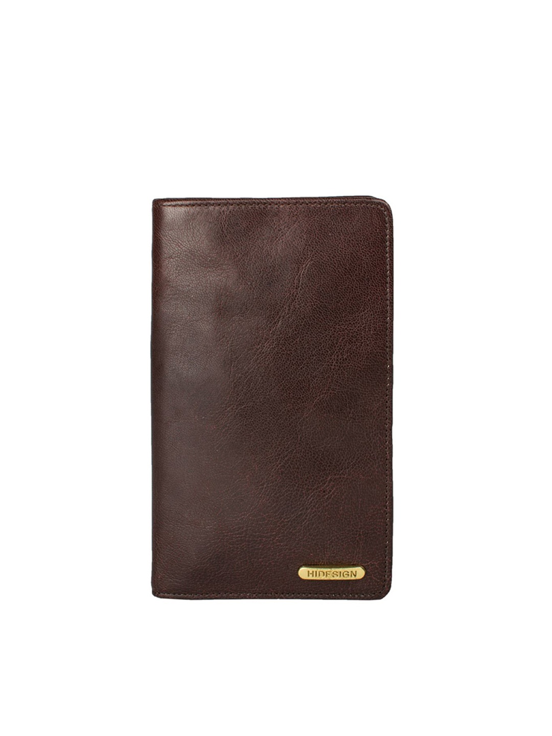 

Hidesign Men Brown Solid Leather RFID Protected Two Fold Wallet