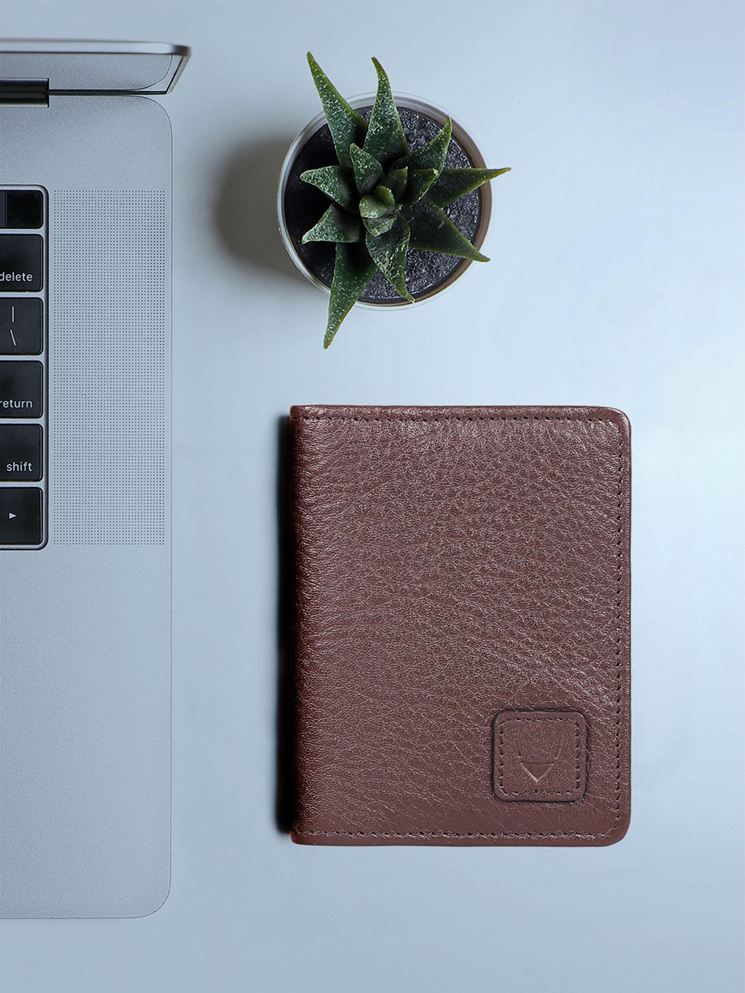 

Hidesign Men Brown Solid Leather Card Holder