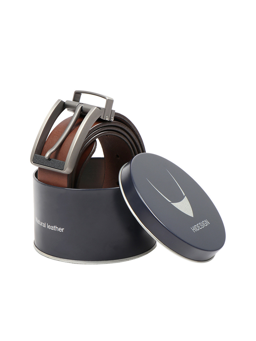 

Hidesign Men Brown Leather Solid Belt