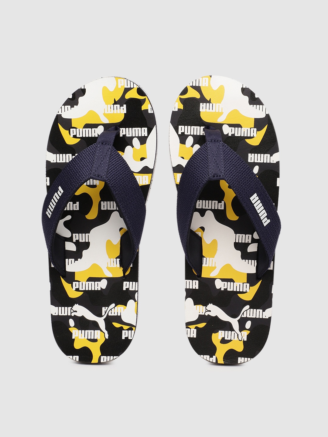 

Puma Men Navy Blue Printed Gypsum Thong Flip-Flops