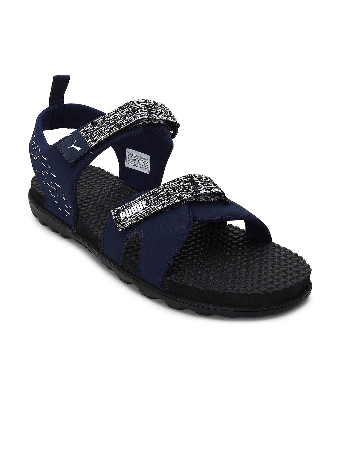 

Puma Men Navy Blue & White Comfort Sandals
