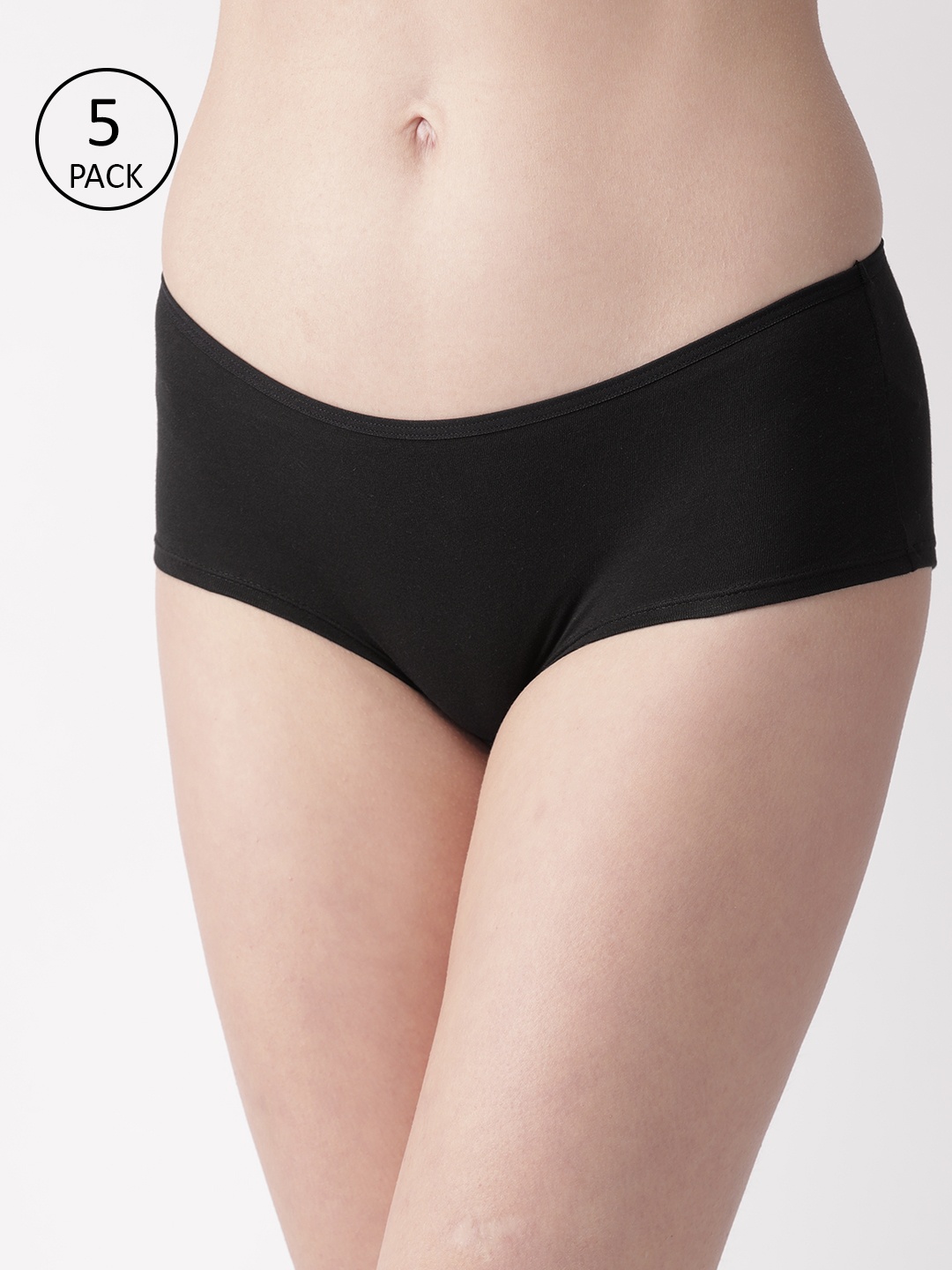 

Marks & Spencer Women Pack of 5 Black Solid Boy Shorts T614937A