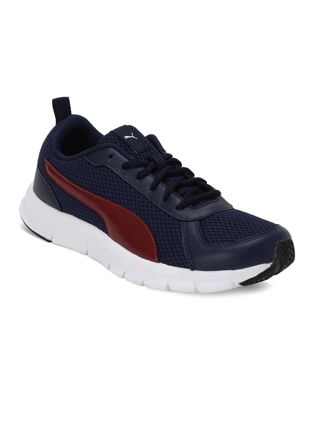 

Puma Unisex Navy Blue Red Colourblocked Flexracer 19 Sneakers