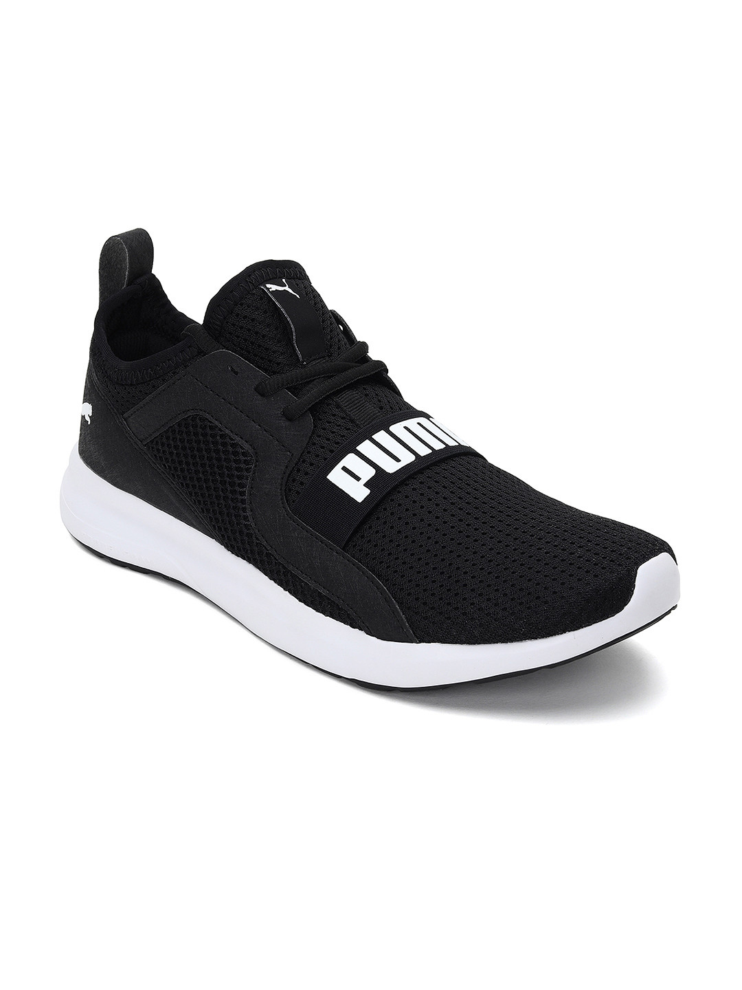 

Puma Men Black Mesh Troy MU Walking Shoes
