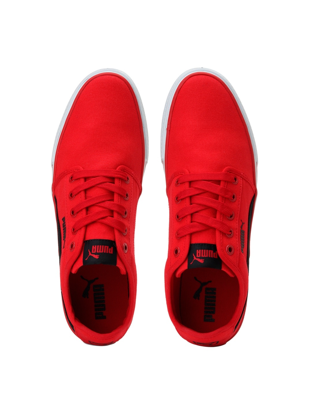 

Puma Men Red Black Droge Sneakers with Colourblocked Detail