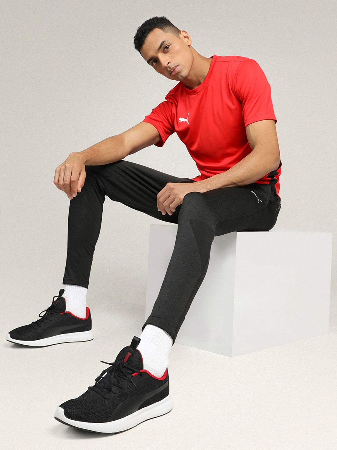 

Puma Men Black Jigsaw Sneakers