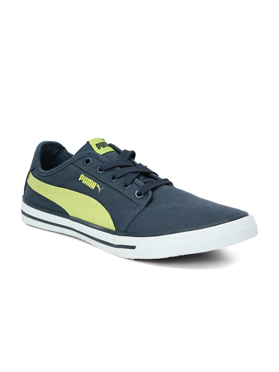 

Puma Men Navy Blue Solid Droge Sneakers