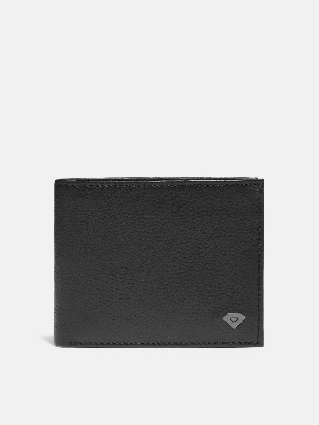 

INVICTUS Men Black Solid Leather Two Fold Wallet