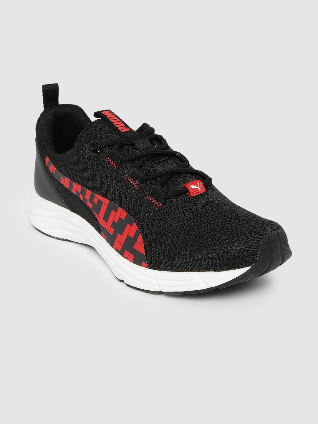 

Puma Men Black Red Printed Superblaster Running Shoes