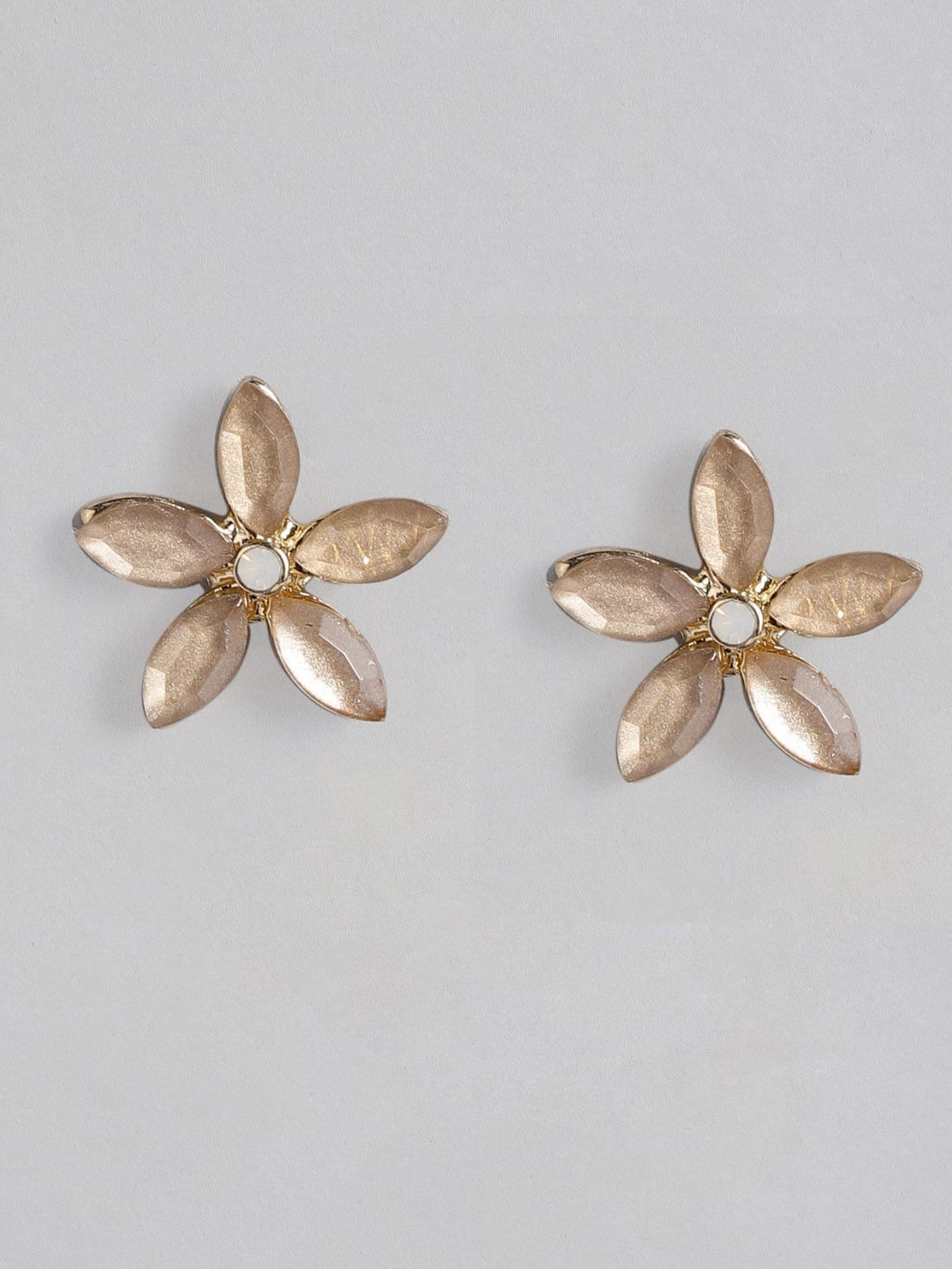 

Accessorize Pink & Gold-Toned Floral Studs