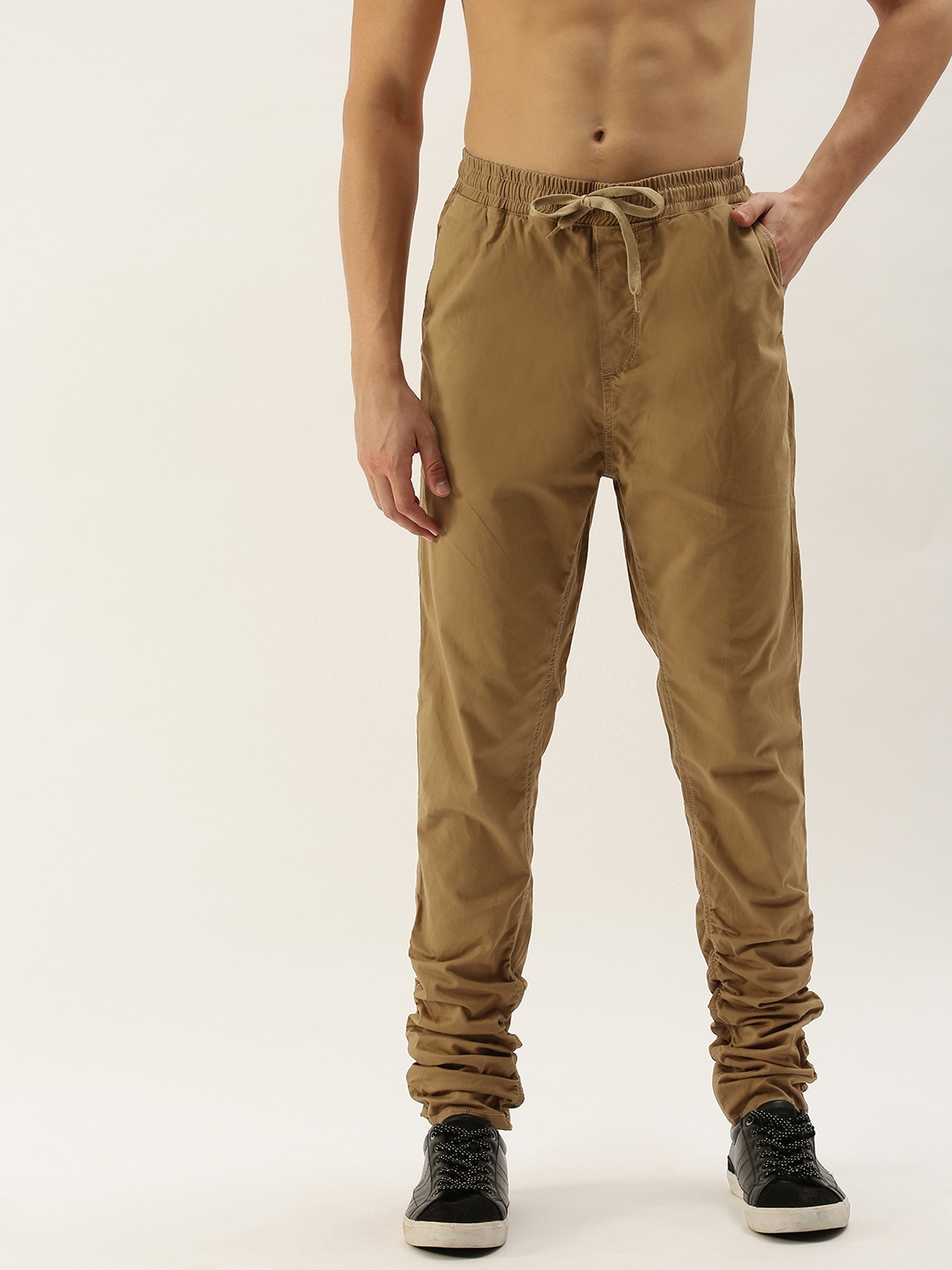 

Moda Rapido Men Khaki Regular Fit Solid Joggers
