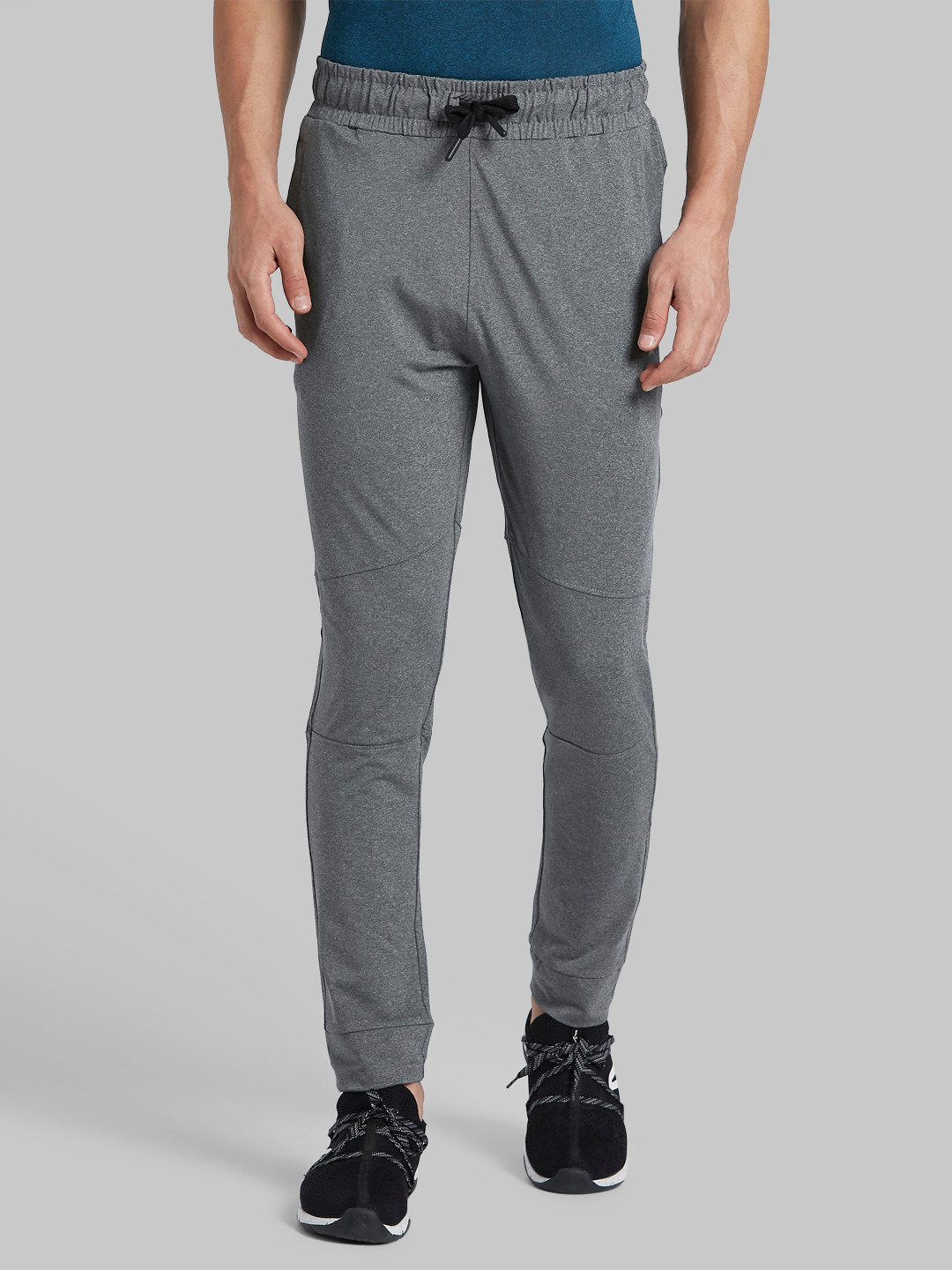 

Parx Men Grey Solid Track Pants