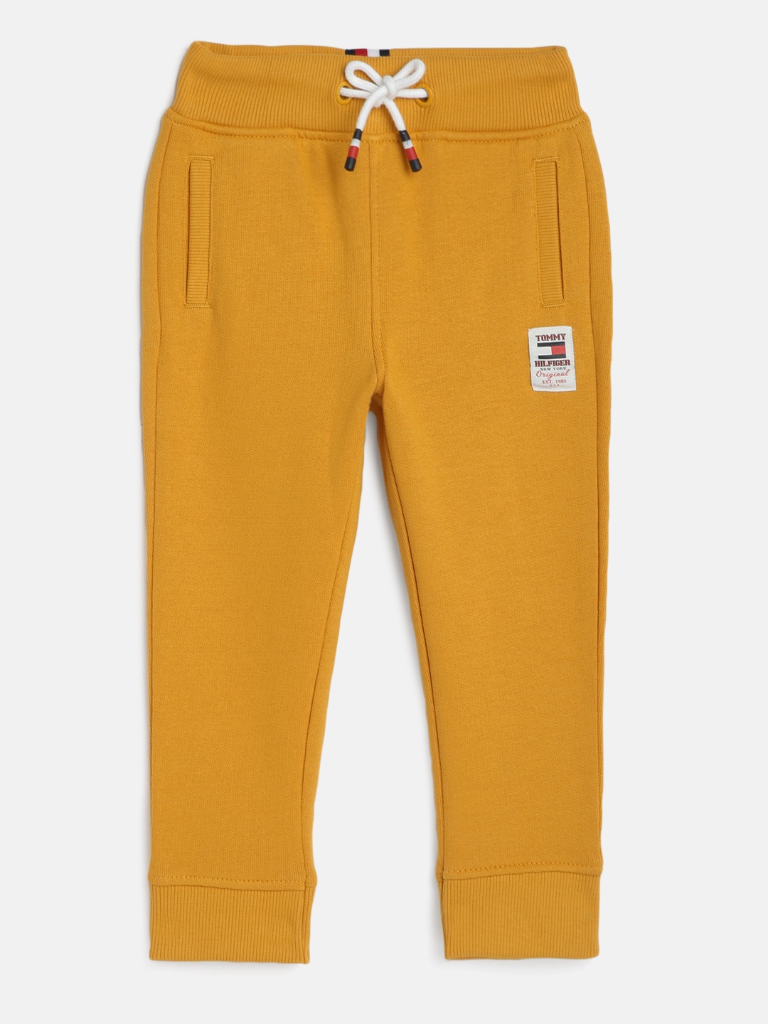 

Tommy Hilfiger Boys Yellow Solid Joggers