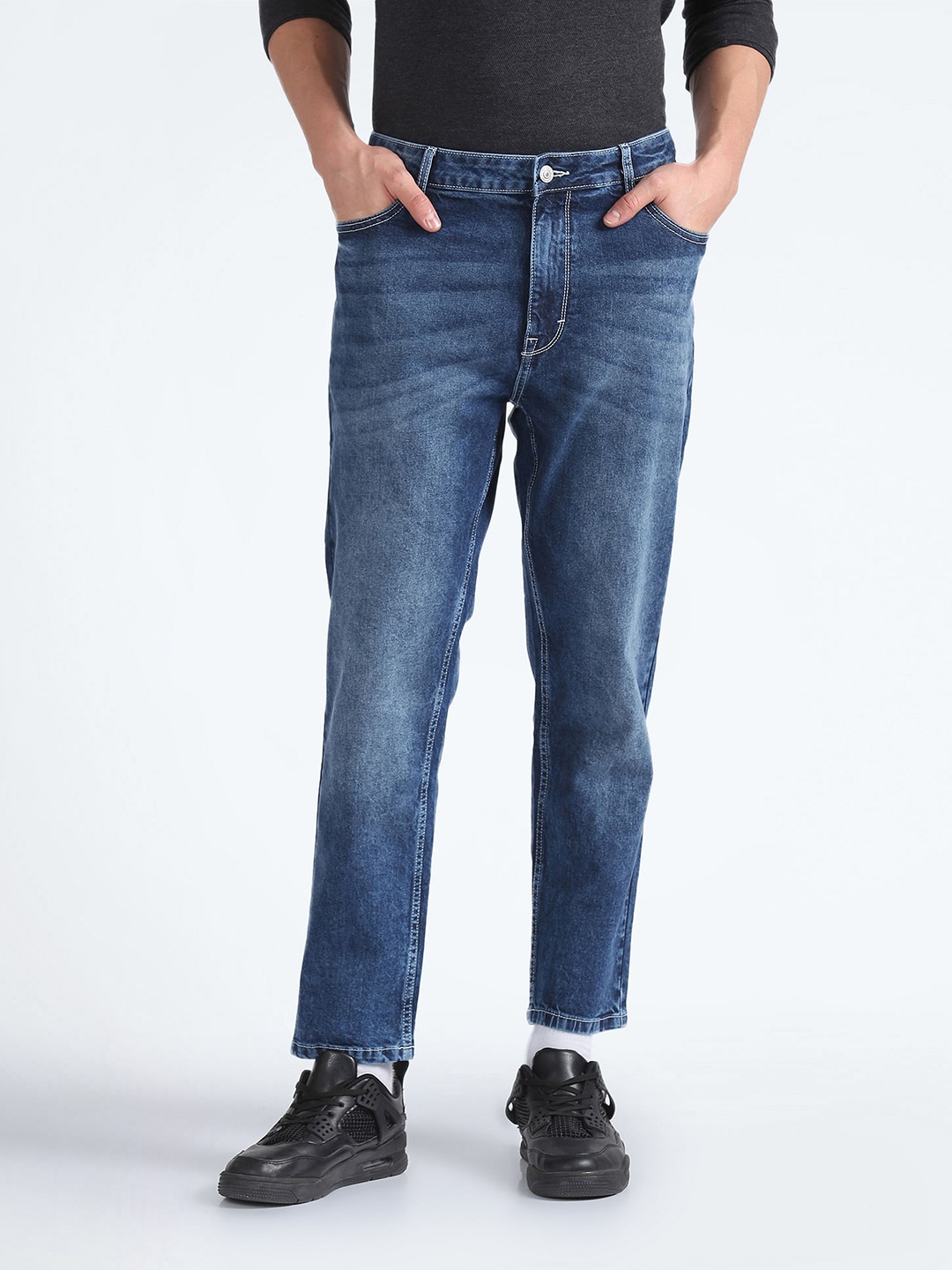 

Flying Machine Men Blue Slim Fit Mid-Rise Clean Look Jeans