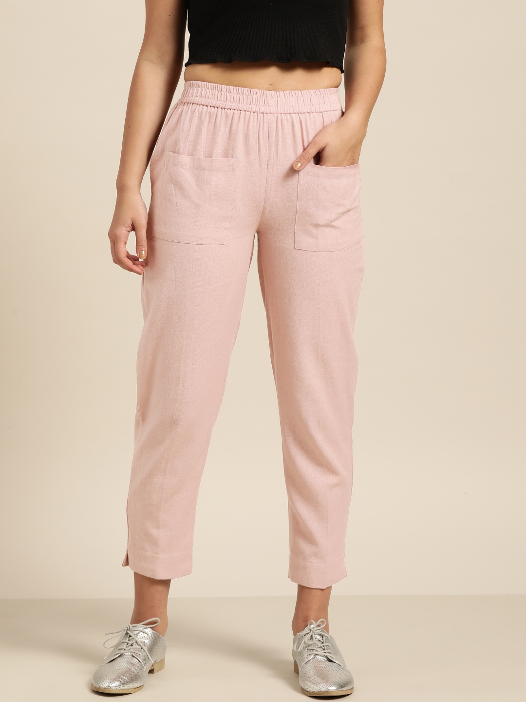 

Shae by SASSAFRAS Women Rose Tapered Fit Trousers