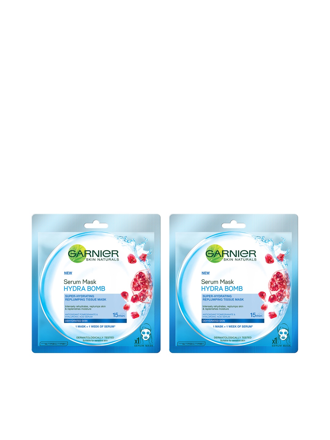 

Garnier Women Skin Naturals Set of 2 Hydra Bomb Face Serum, Blue