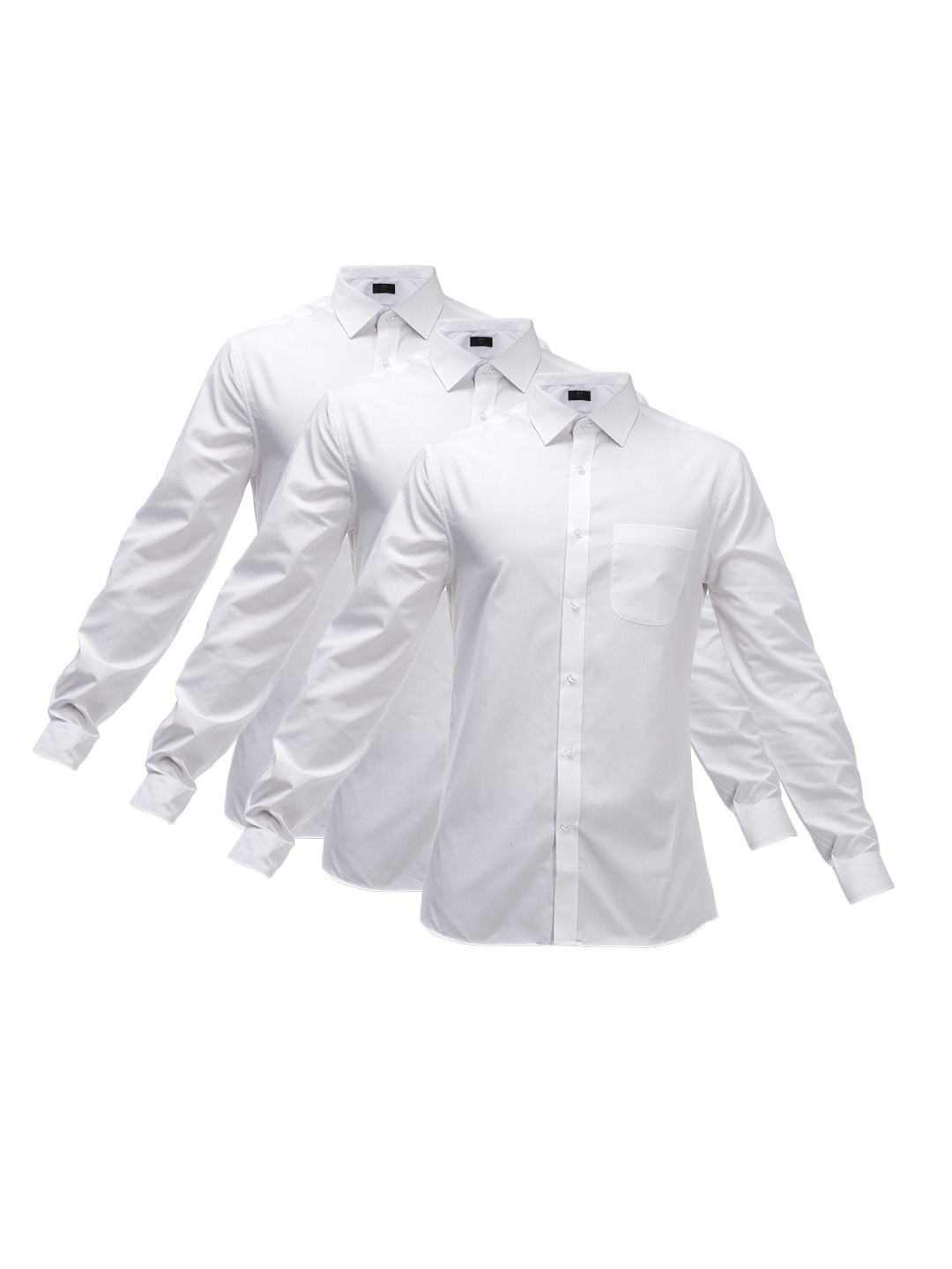 

Marks & Spencer Men White Pack of 3 Skinny Fit Solid Casual Shirts