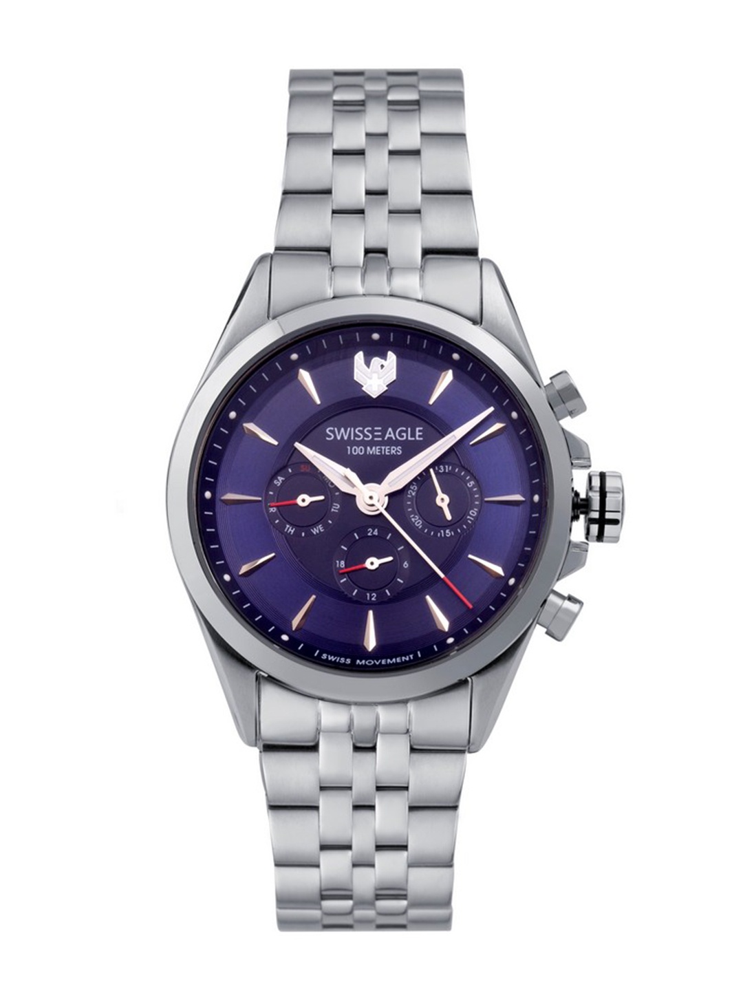 

Swiss Eagle Men Blue Analogue Watch SE-9164-11