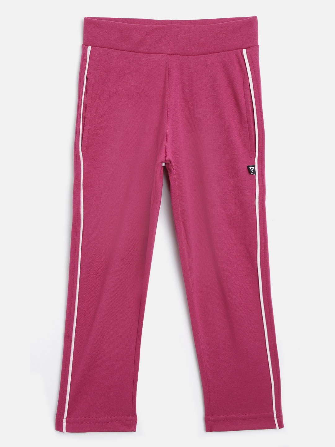 

PROTEENS Girls Magenta Solid Track Pants