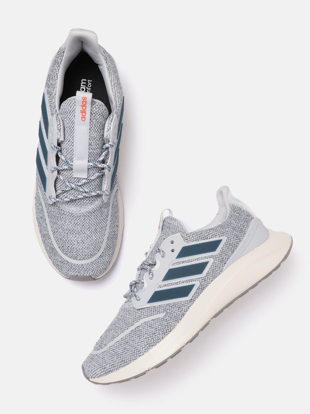 

ADIDAS Men Grey & Green Energyfalcon Running Shoes