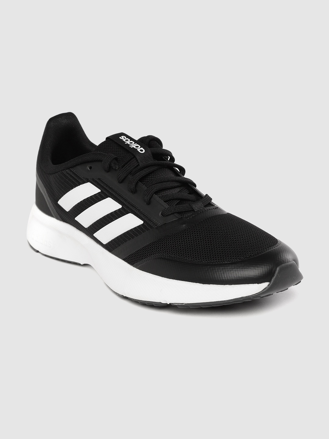 

ADIDAS Men Black & White Nova Flow Woven Design Running Shoes