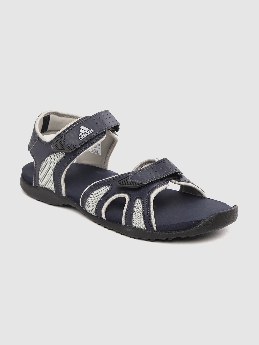 

ADIDAS Men Navy Blue & Grey Solid Bentton II Sports Sandals