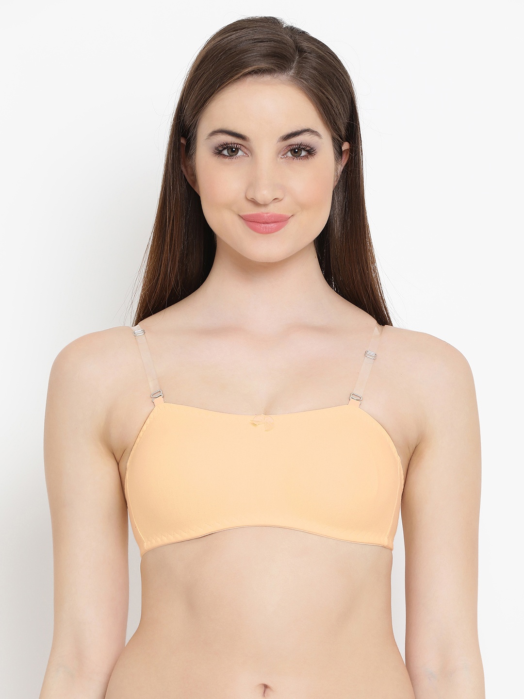 

Clovia Cotton Rich Tube Bra With Detachable Straps, Beige