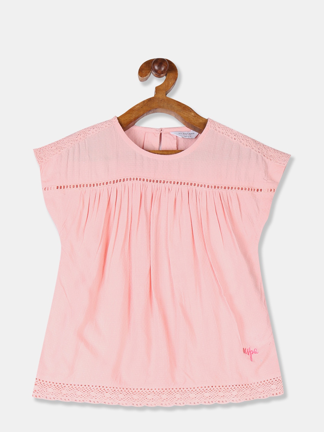 

U.S. Polo Assn. Kids Girls Pink Solid Top