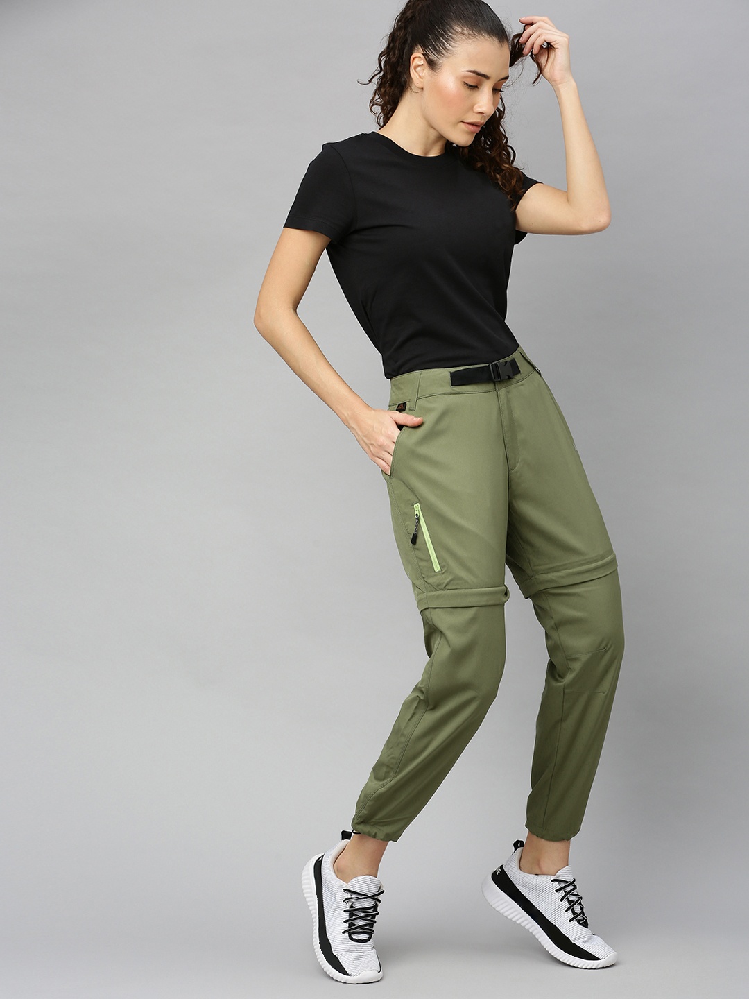 

HRX by Hrithik Roshan Women Olive Branch Slim fit Outdoor Trousers