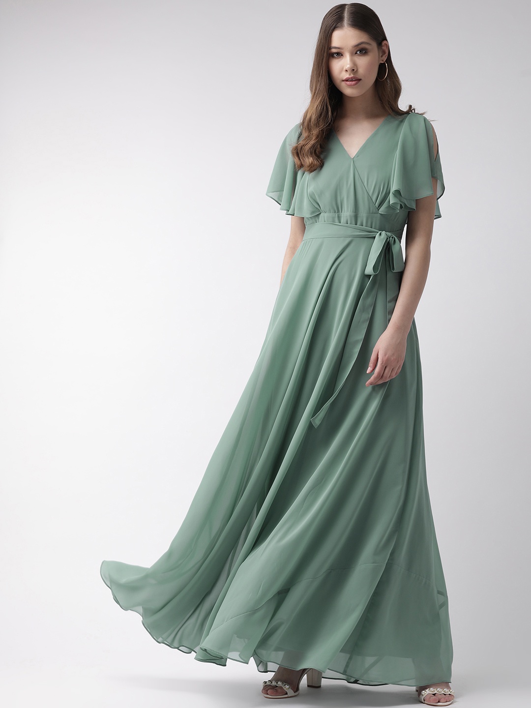 

20Dresses Women Mint Green Solid Maxi Dress