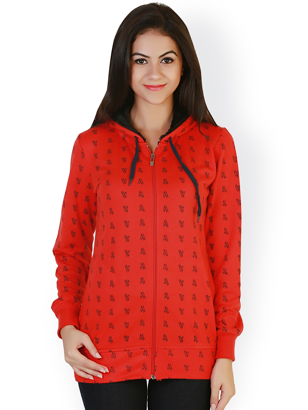 

Belle Fille Red Printed Jacket