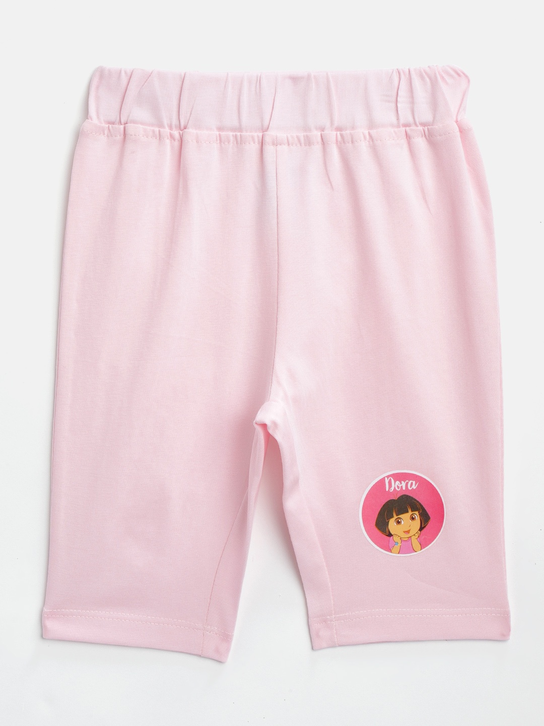 

toothless Girls Pink Dora Solid Tights With Printed Detail