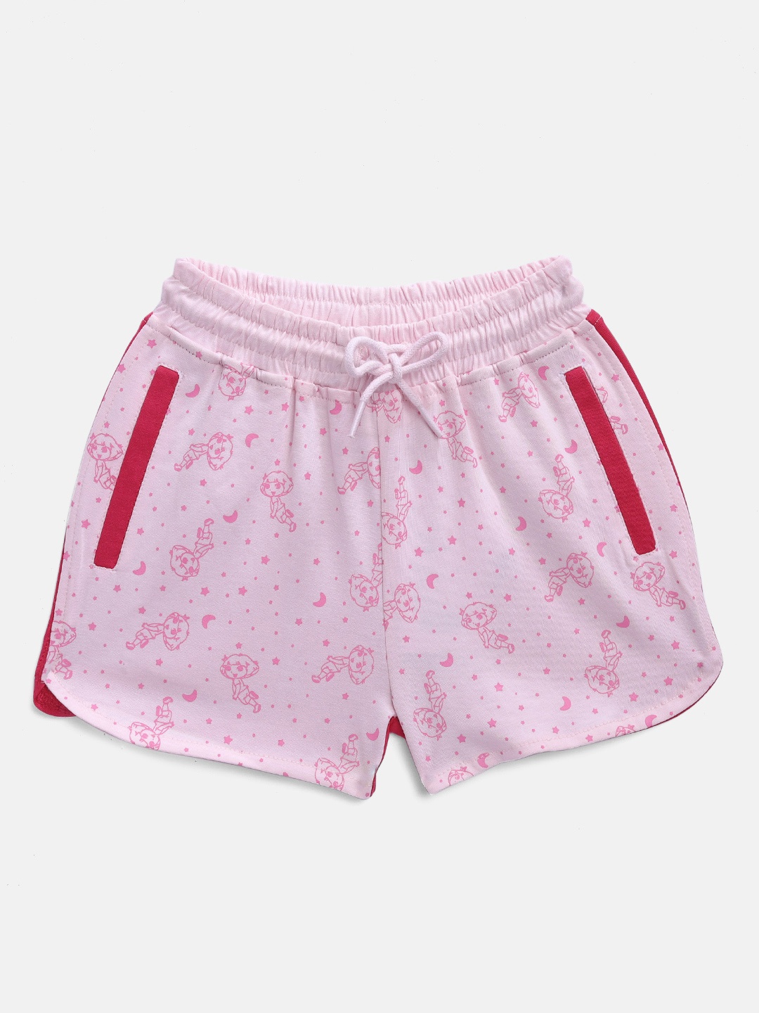 

toothless Girls Pink Dora Printed Regular Fit Shorts