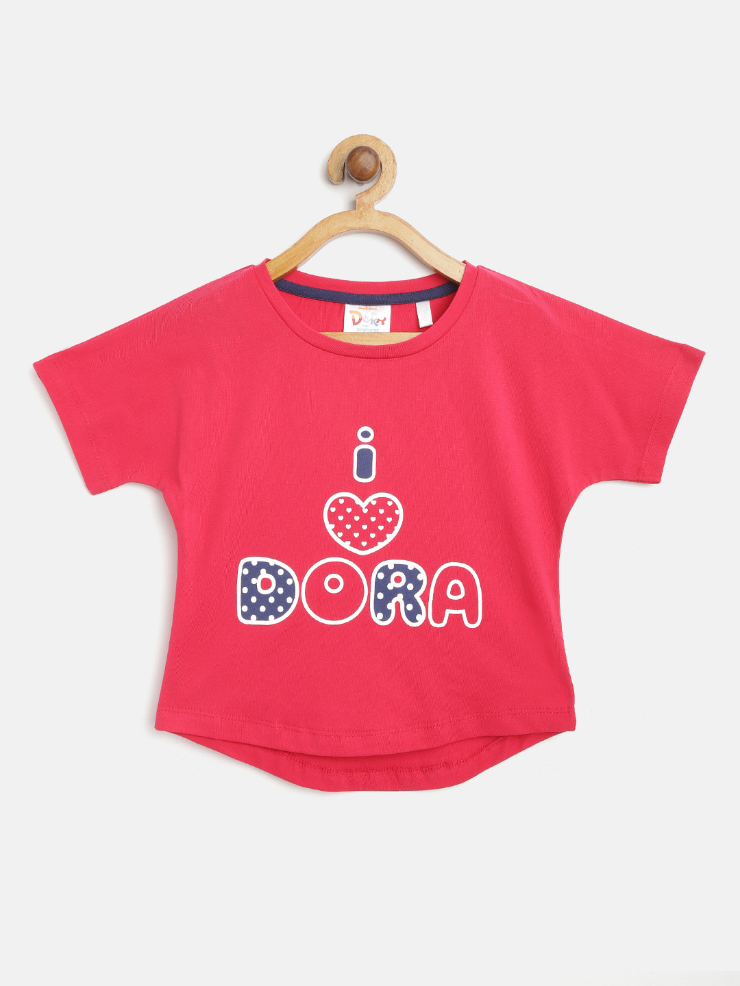 

toothless Girls Fuchsia Dora Printed T-shirt