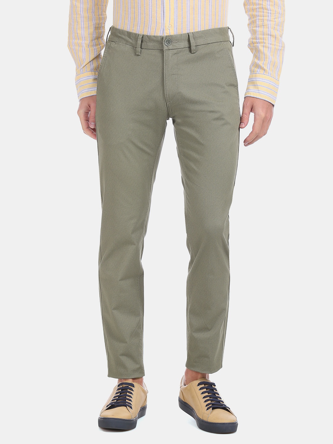 

U.S. Polo Assn. Men Olive Green Trousers