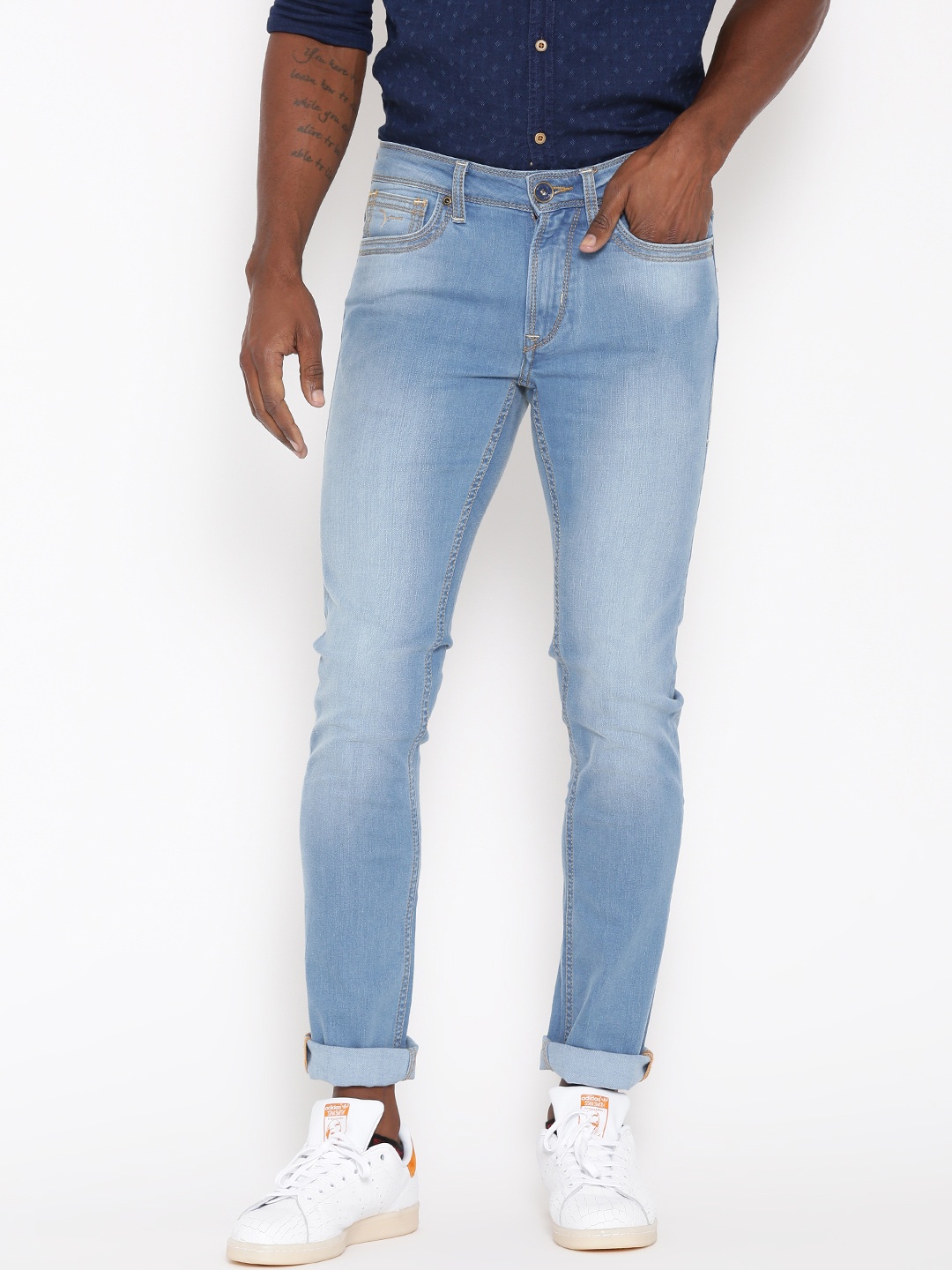 Flying Machine Blue Jackson Skinny Jeans