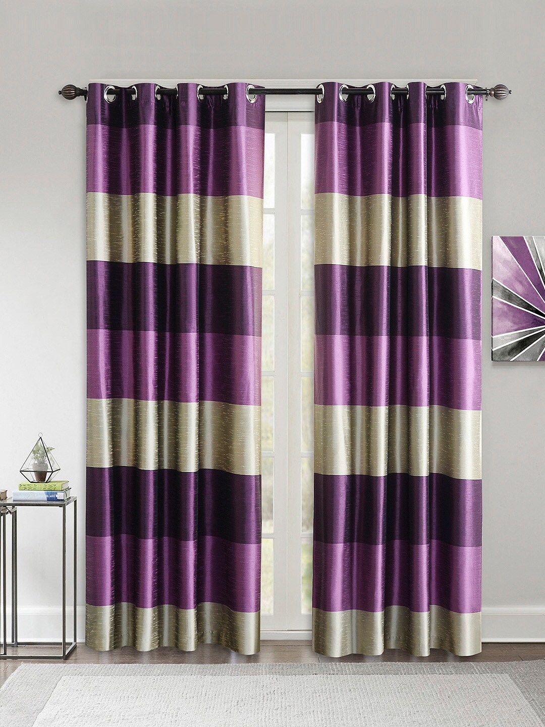 

Deco Window Purple Set of 2 Curtains