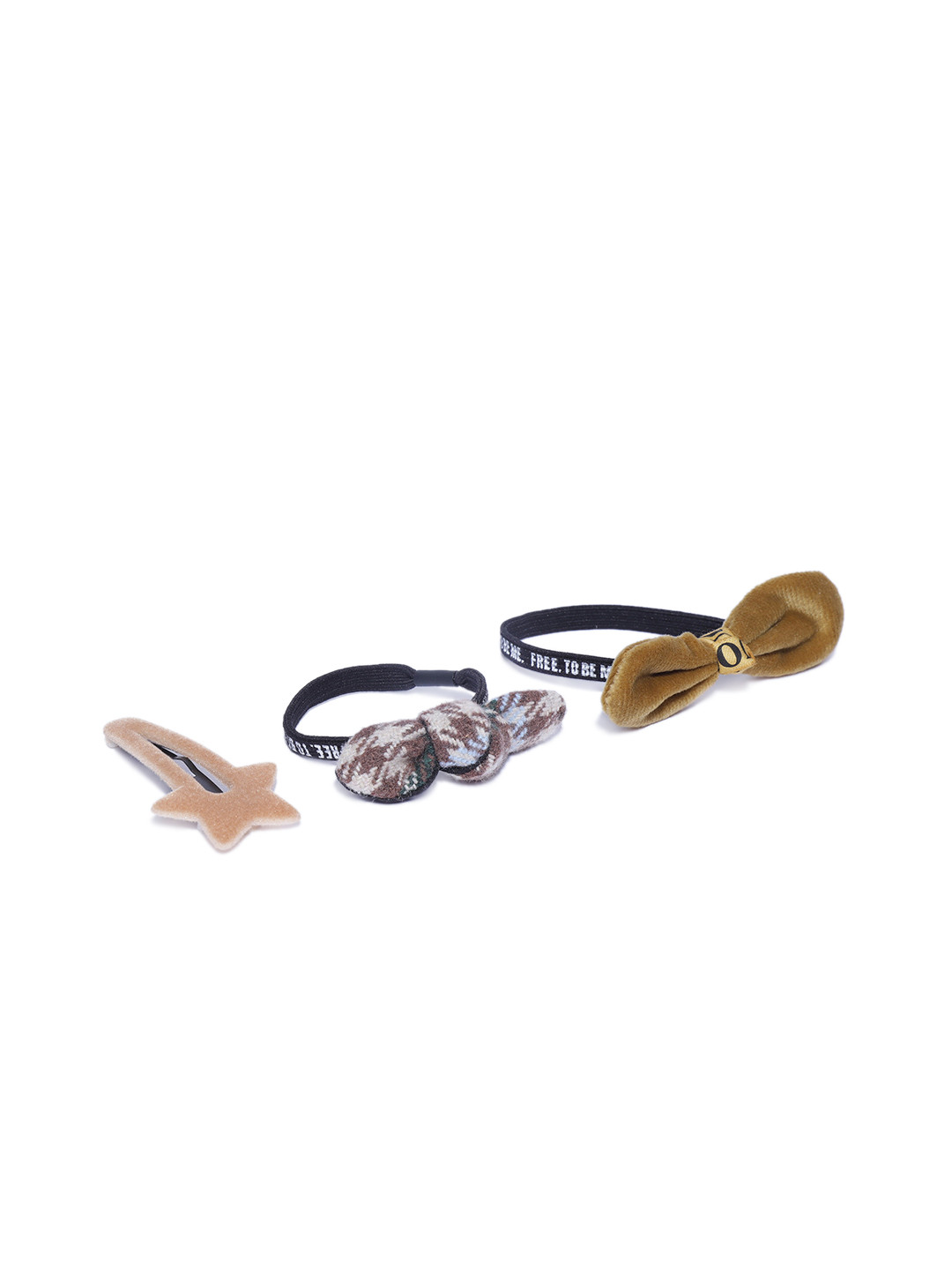 

Blueberry Set of 3 Hair Accessories, Brown