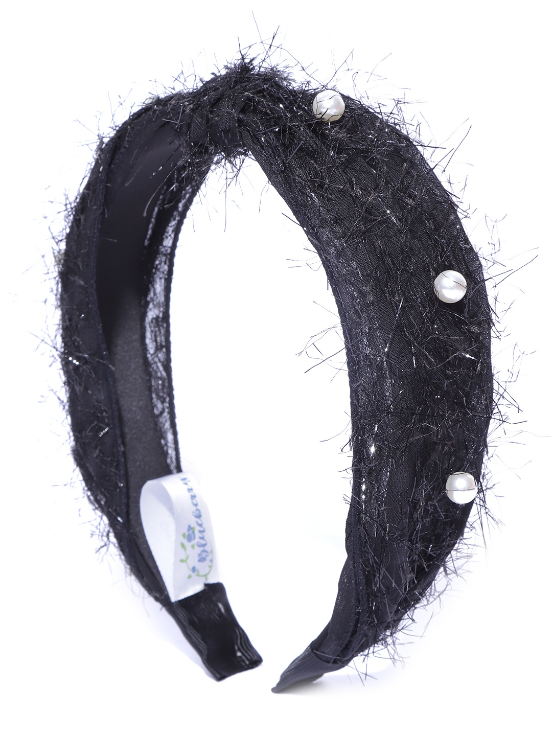 

Blueberry Black Beaded Hairband