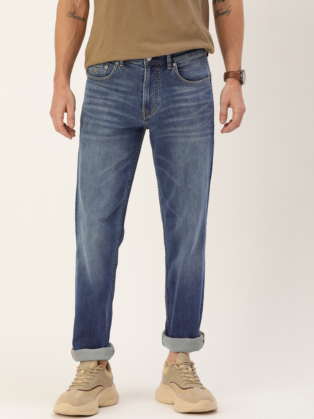 

Calvin Klein Jeans Men Blue Slim Fit Mid-Rise Clean Look Stretchable Jeans