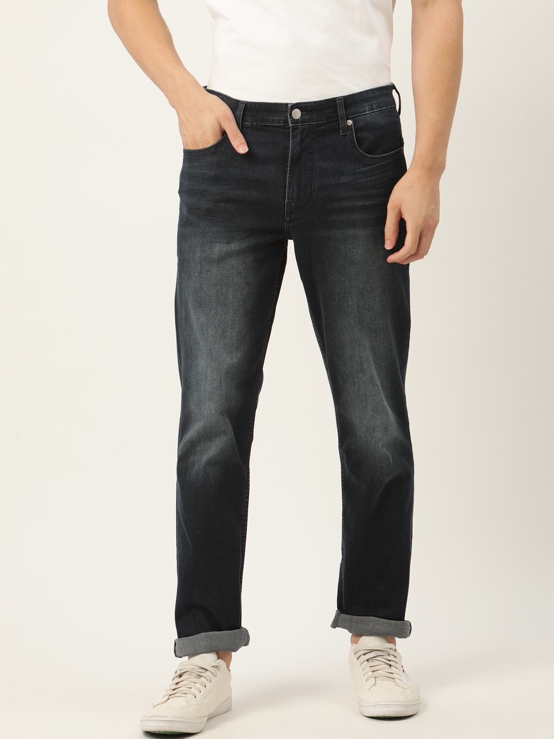 

Calvin Klein Jeans Men Navy Blue Body Fit Light Fade Stretchable Jeans