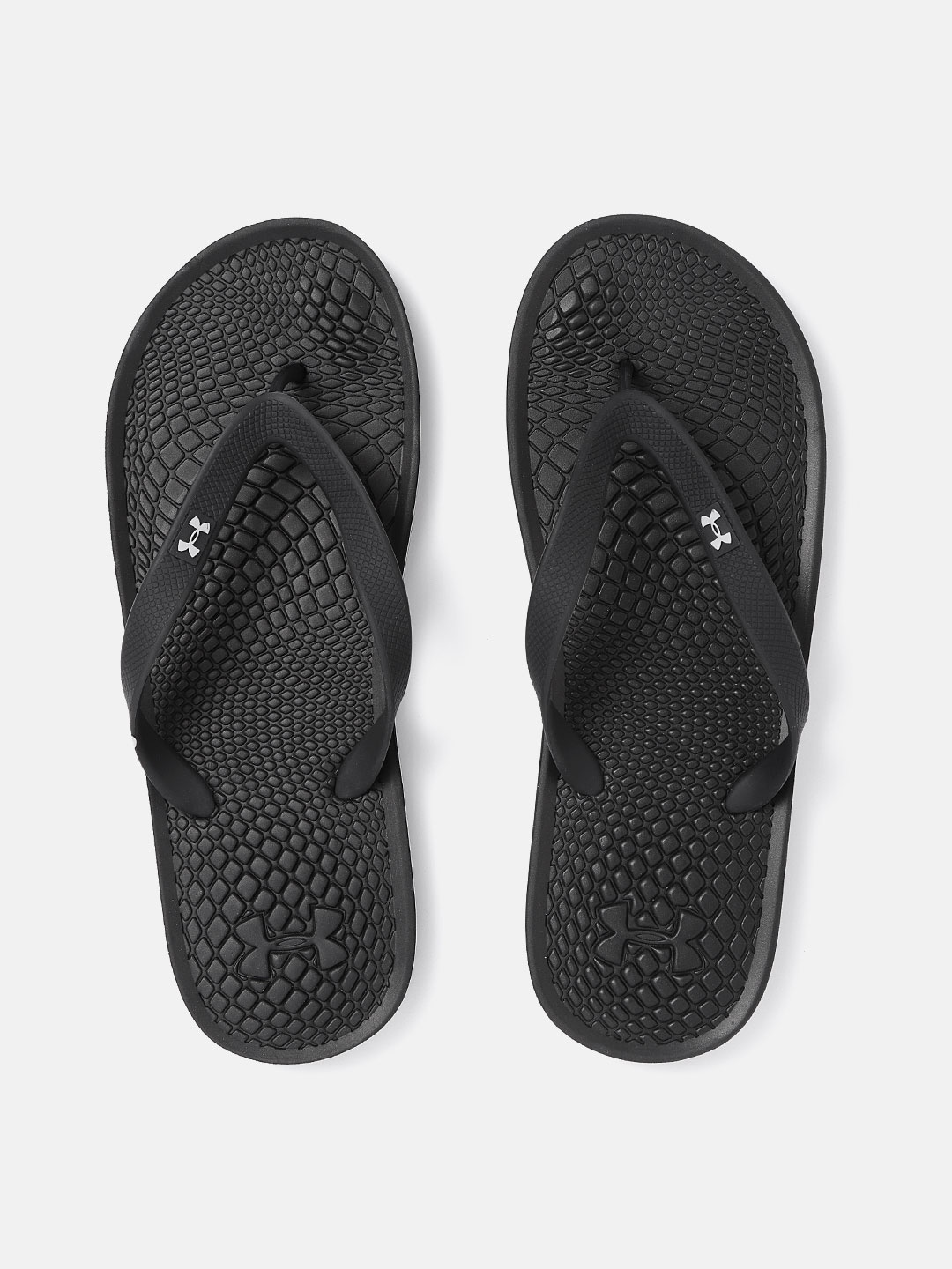 

UNDER ARMOUR Men Black Textured UA Atlantic Dune T Thong Flip-Flops