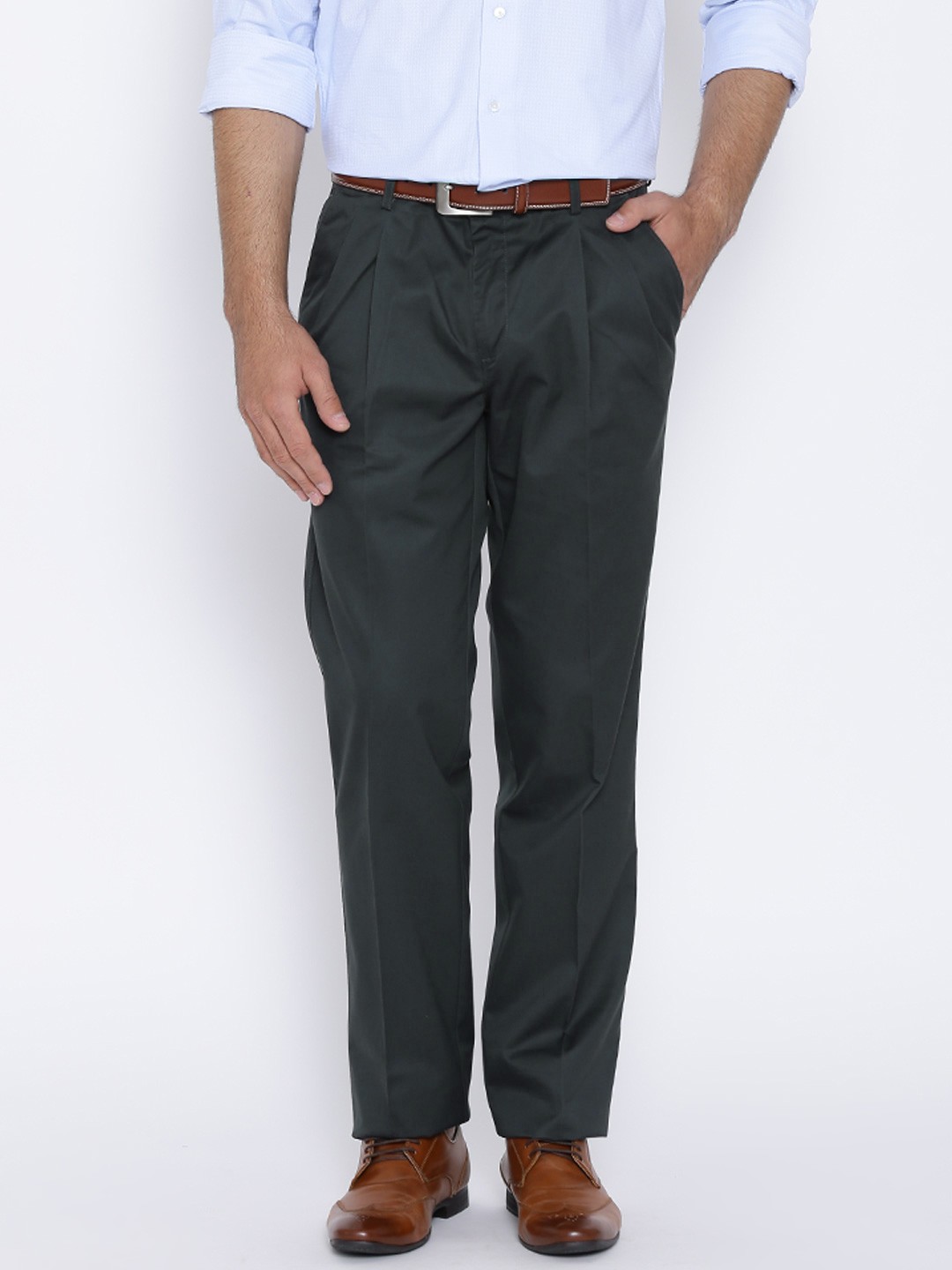 

Van Heusen Charcoal Grey Custom Fit Formal Trousers