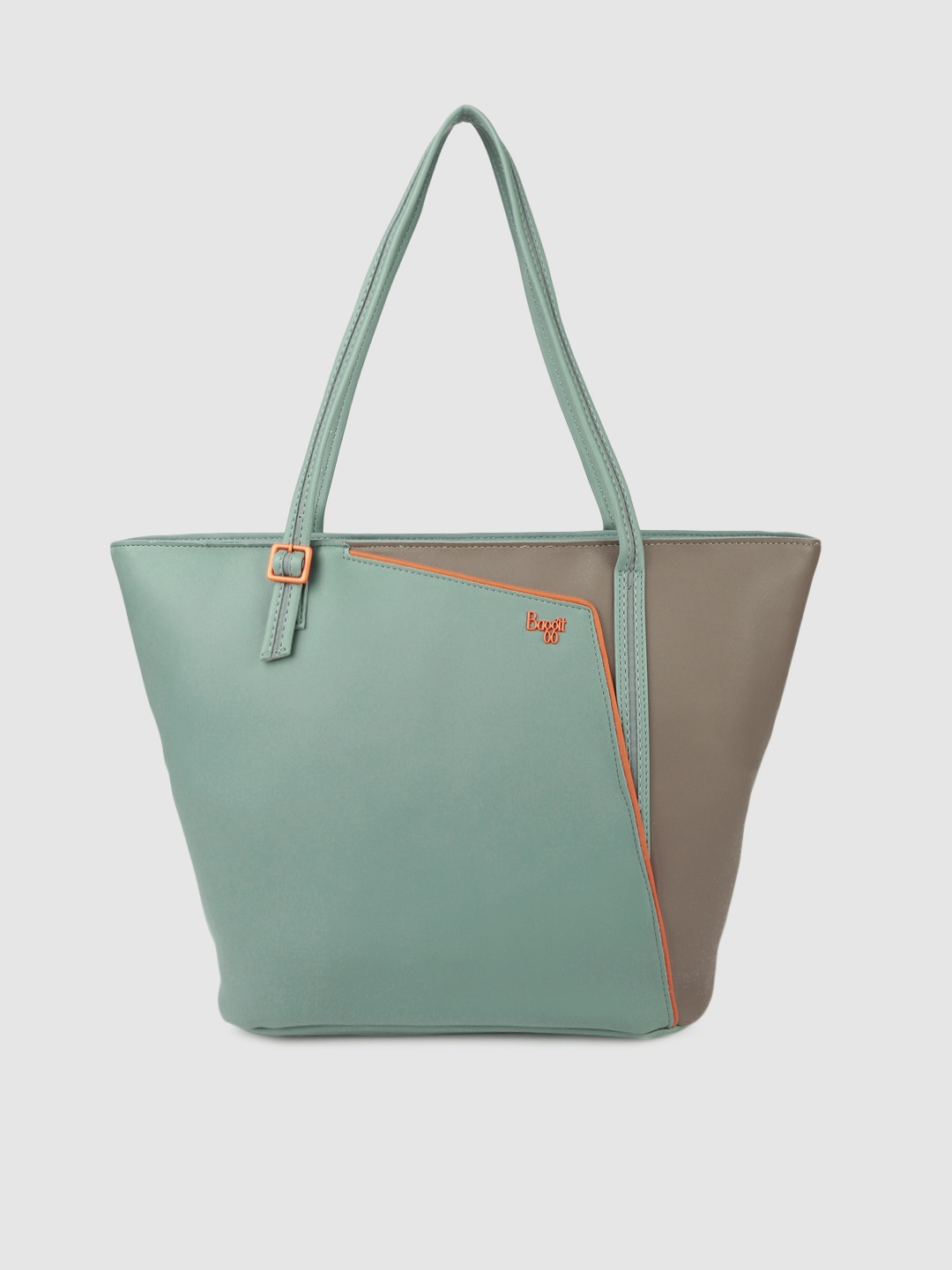 

Baggit Teal & Brown Colourblocked Shoulder Bag