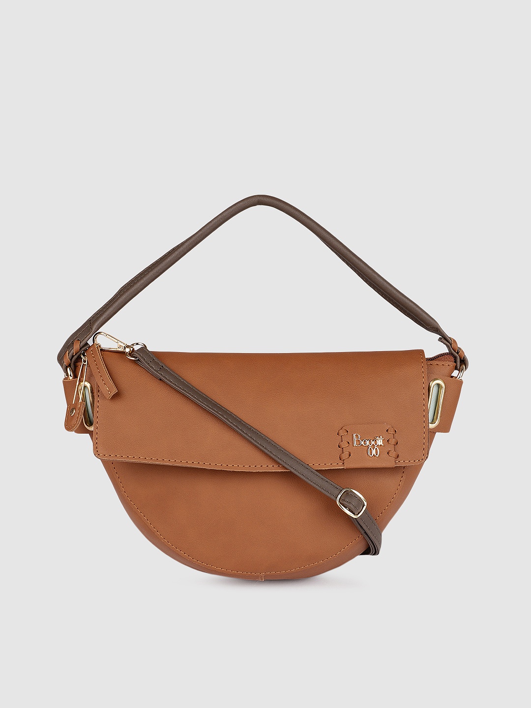 

Baggit Tan Brown Solid Satchel