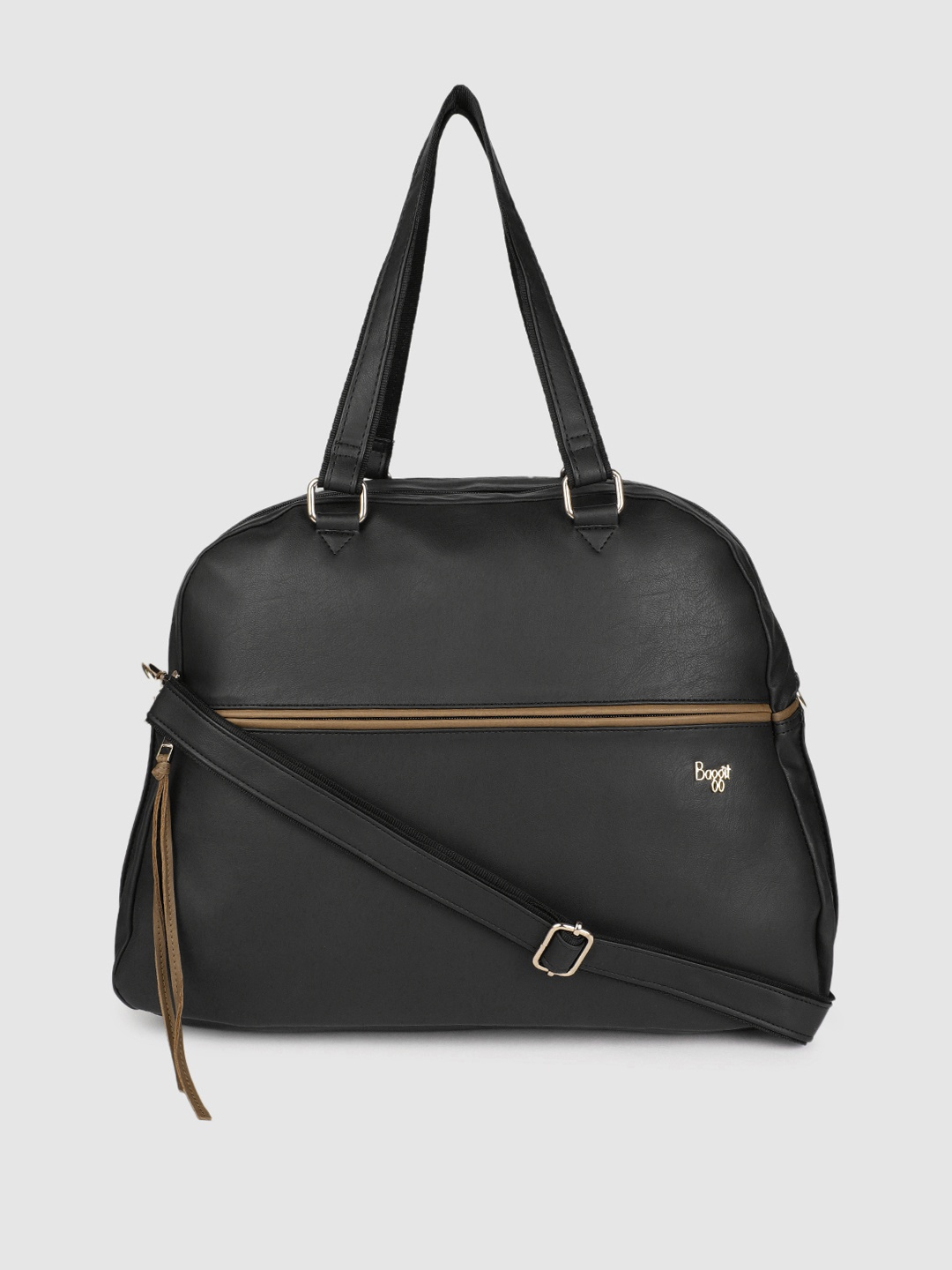 

Baggit Black Solid Handheld Bag