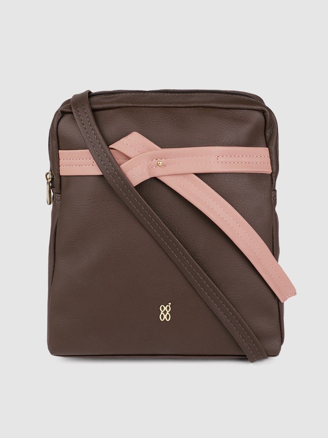 

Baggit Brown Solid Sling Bag Cum Backpack