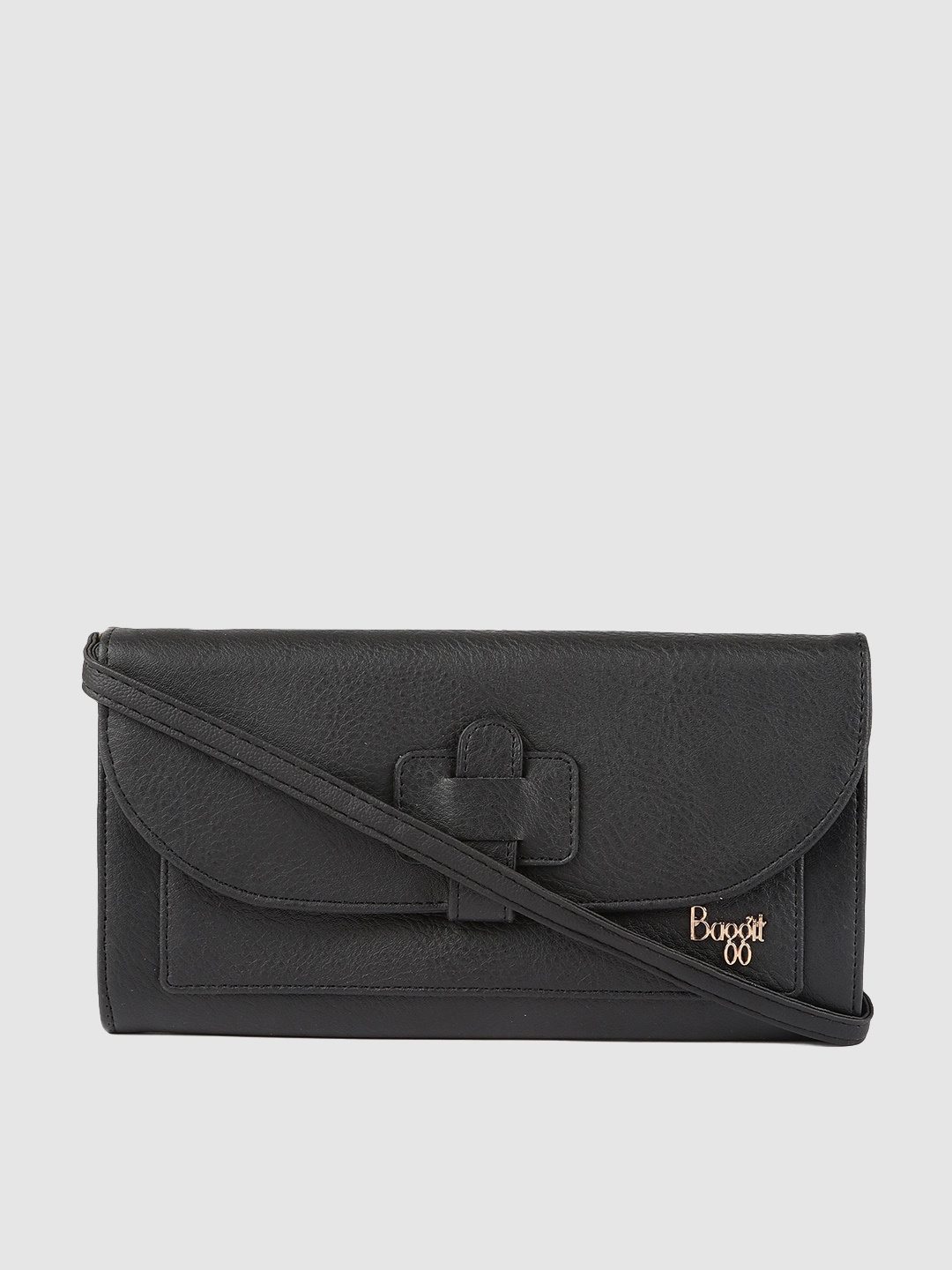 

Baggit Women Black Solid Two Fold Wallet